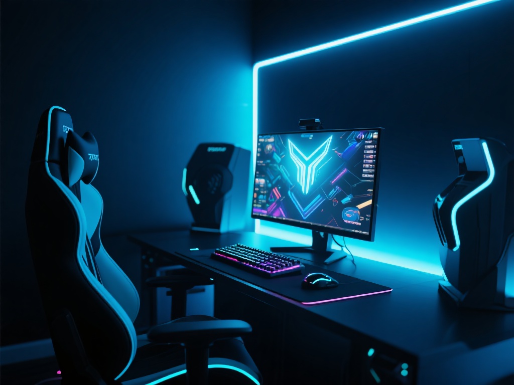 电竞世界的深夜灯光，与DB一起说晚安的温馨时刻 